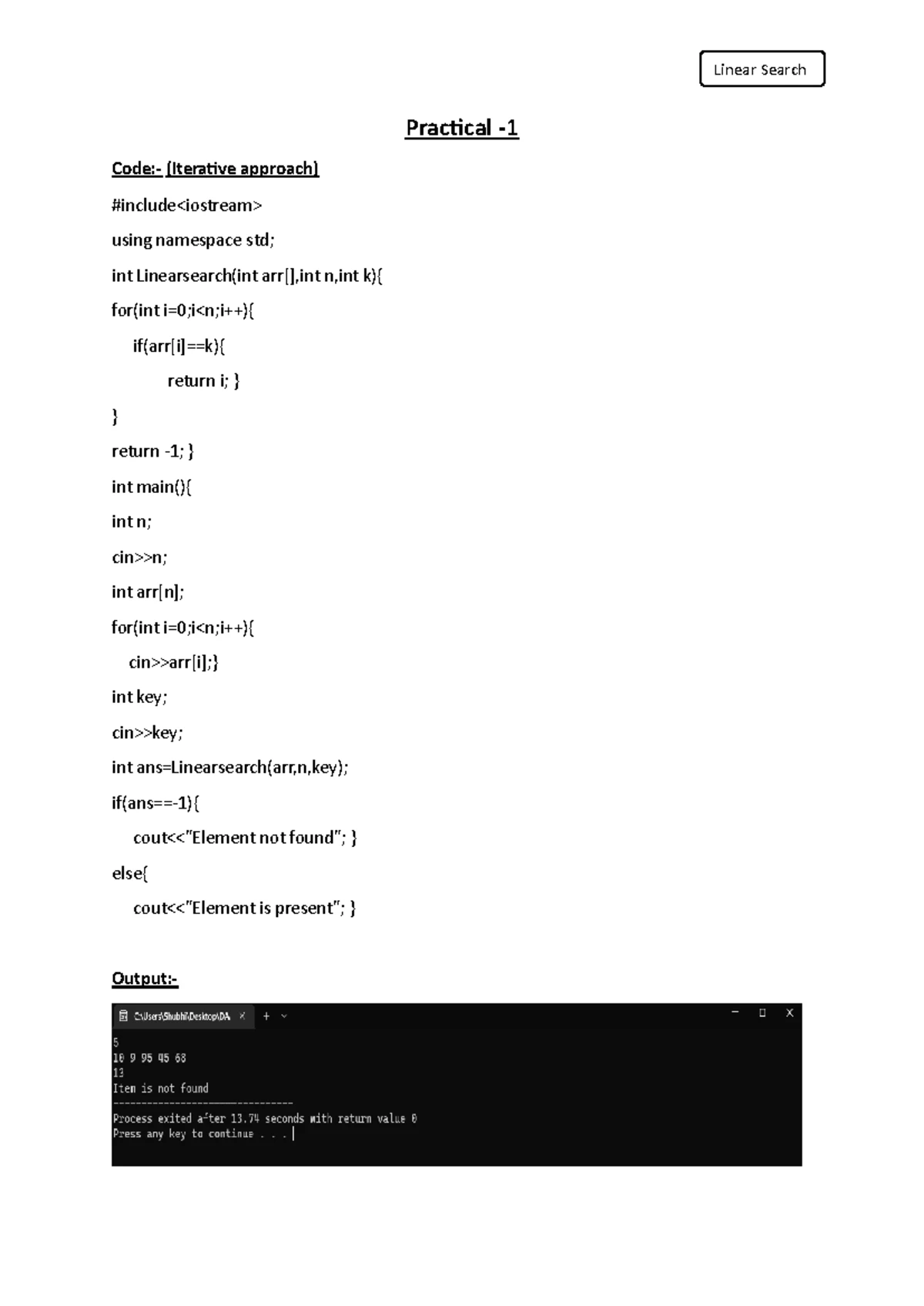 DAA 1-6 - Practical Lab solution of Data Analytics and Algorithm from ...