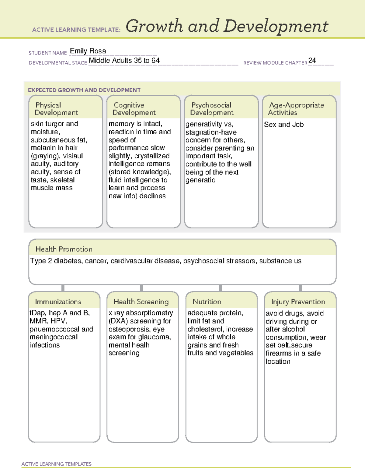 Chapter 24 middle adults - NR 310 - ACTIVE LEARNING TEMPLATES EXPECTED ...
