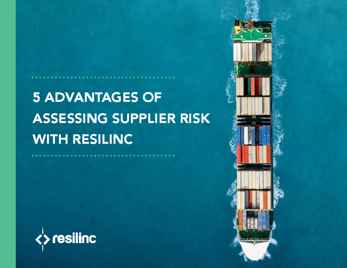 Top 5 Advantages of Supplier Risk Assessment with Resilinc - Studocu
