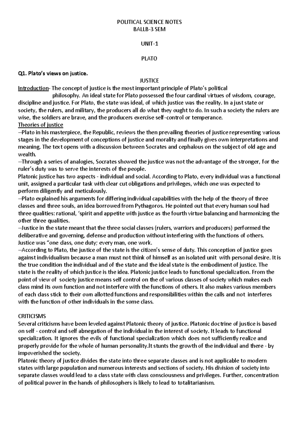 Adr - notes for adr - 1. OBJECTIVES AND DEFINITIONS Objectives OF Act ...