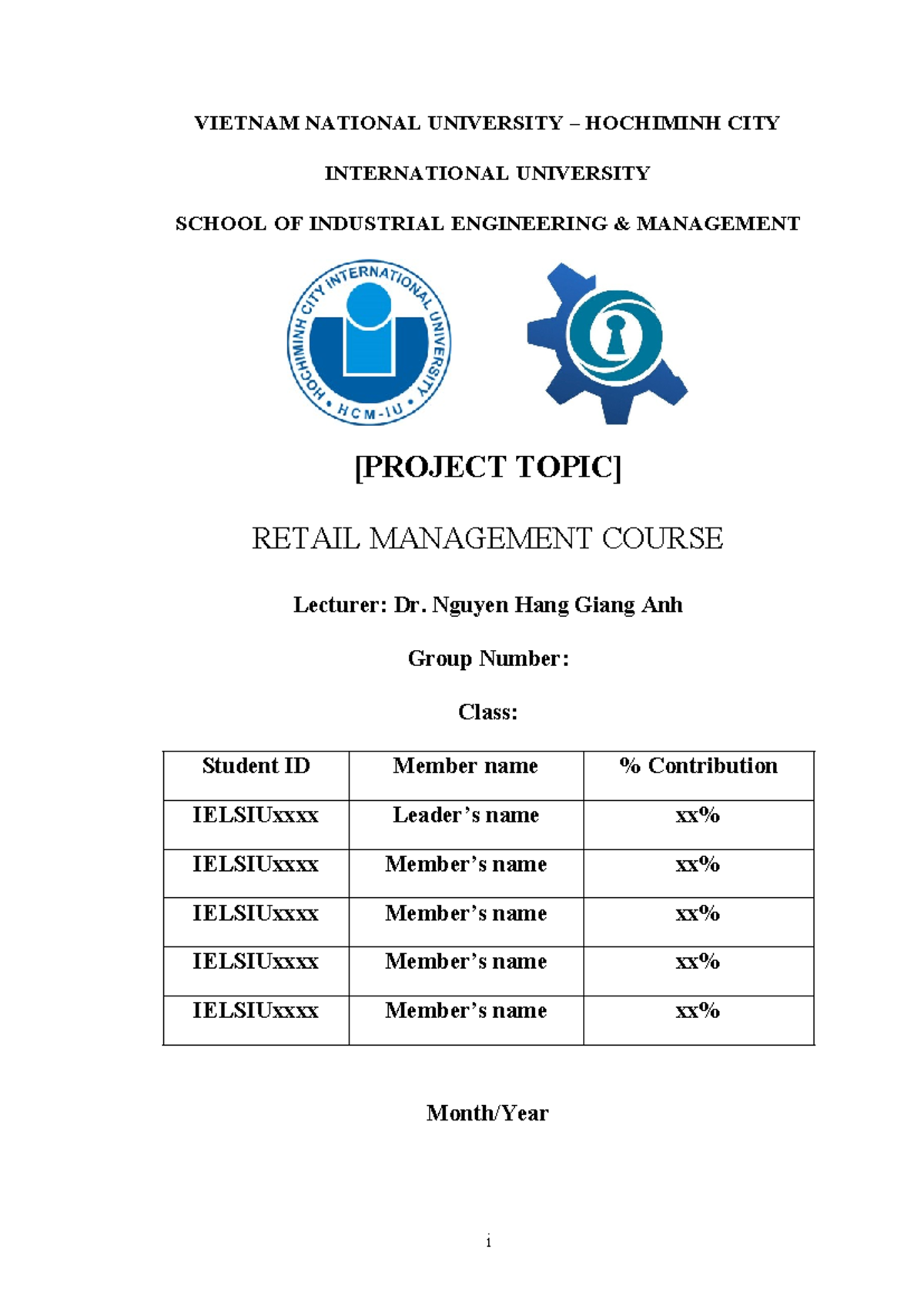 Retail Management Project Report (ENG 101) - Studocu