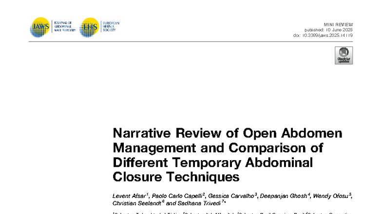 Jaws-4-14119 - Narrative Review of Open Abdomen Management Techniques ...