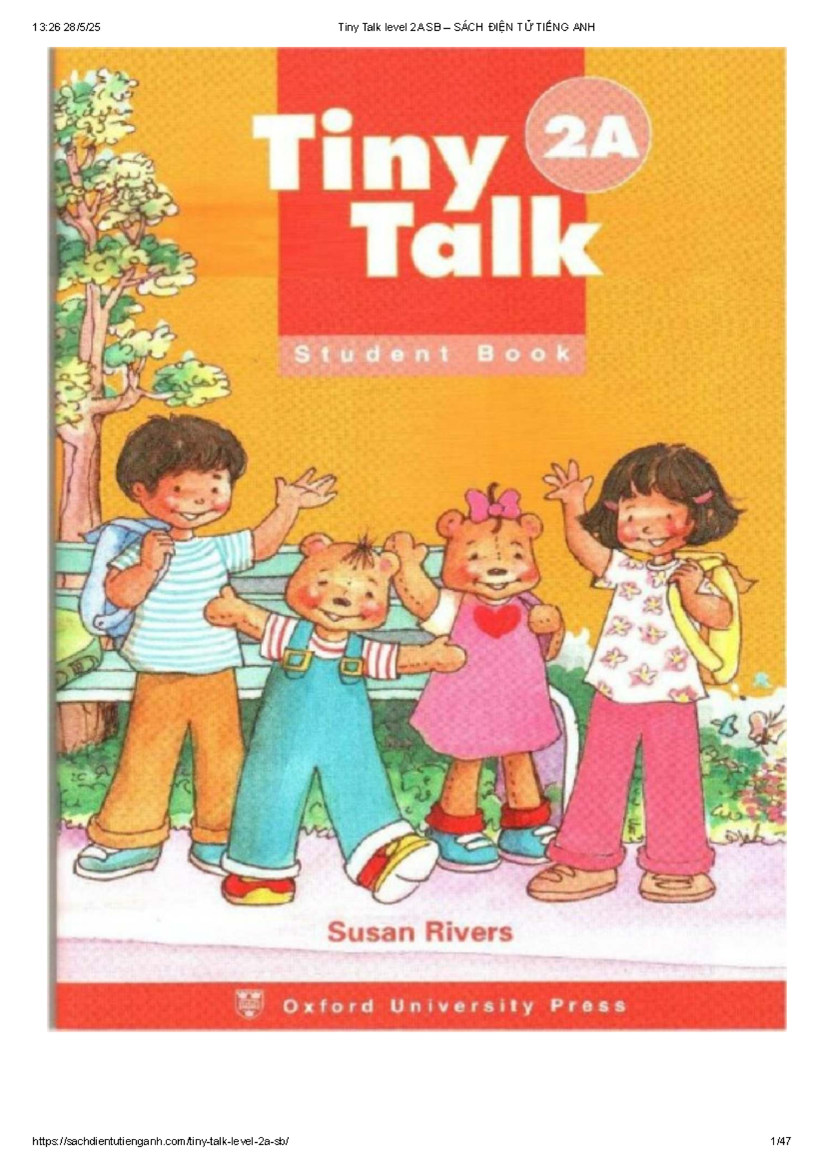 Tiny Talk Level 2A SB: Teaching Materials for English - Studocu