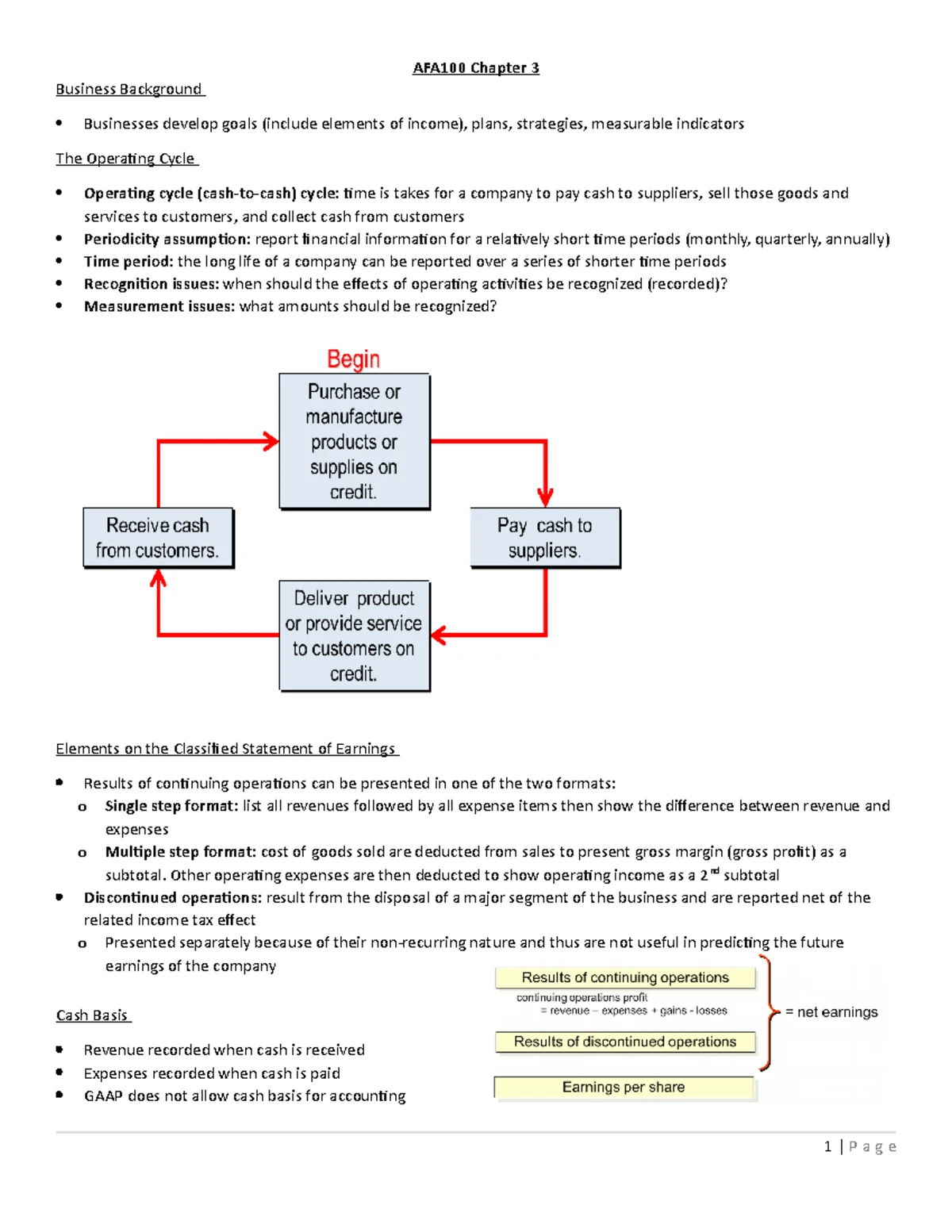 AFA100 Chapter 1 Notes - AFA100 Notes Chapter 1 Financial accounting ...