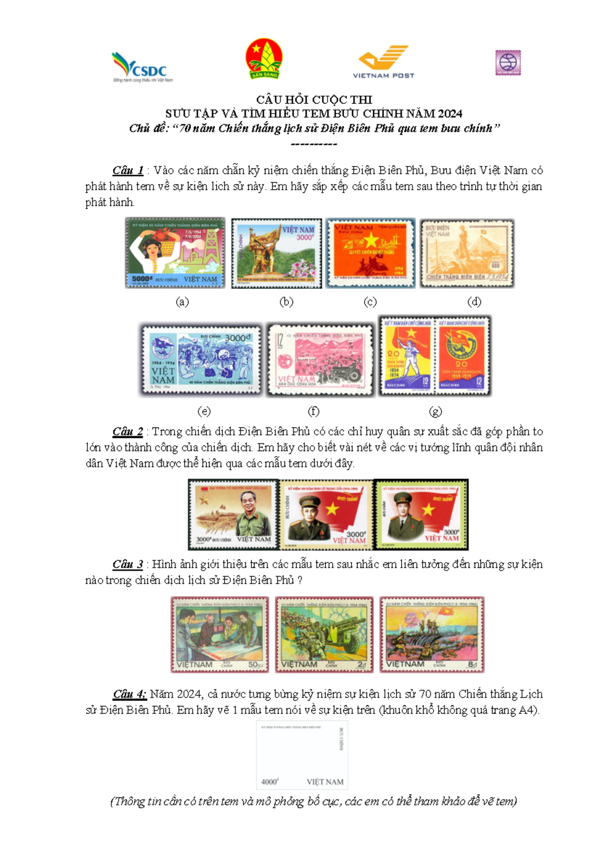 Câu hỏi team bưu chính - CÂU HỎI CUỘC THI SƯU TẬP VÀ TÌM HIỂU TEM BƯU ...