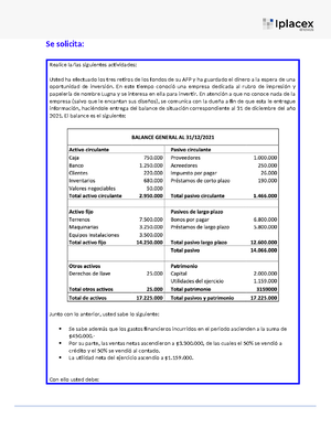 Taller 2: Análisis Financiero y Evaluación II del Desempeño Empresarial ...