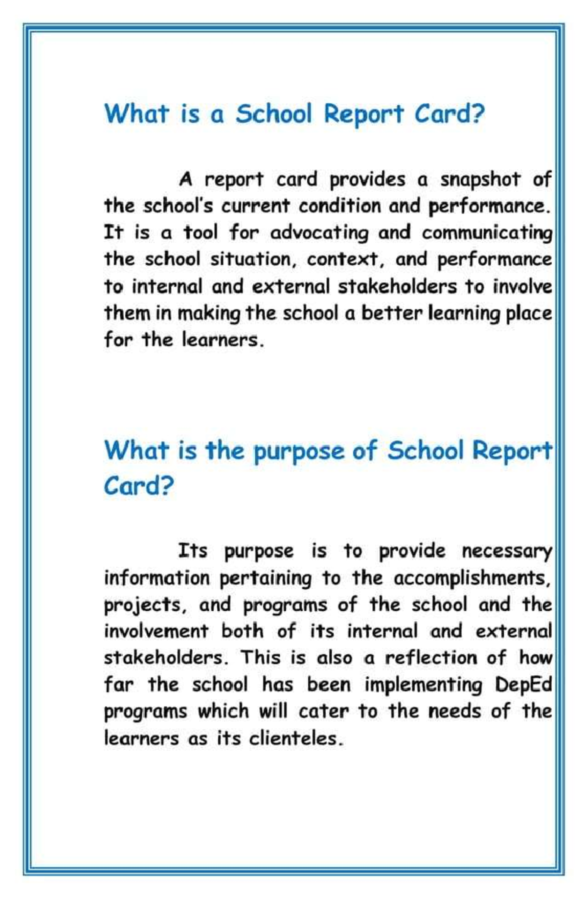 21889 b11 d5cd 42d6 8b24 a3f0eb45b424 - What is a School Report Card? A ...