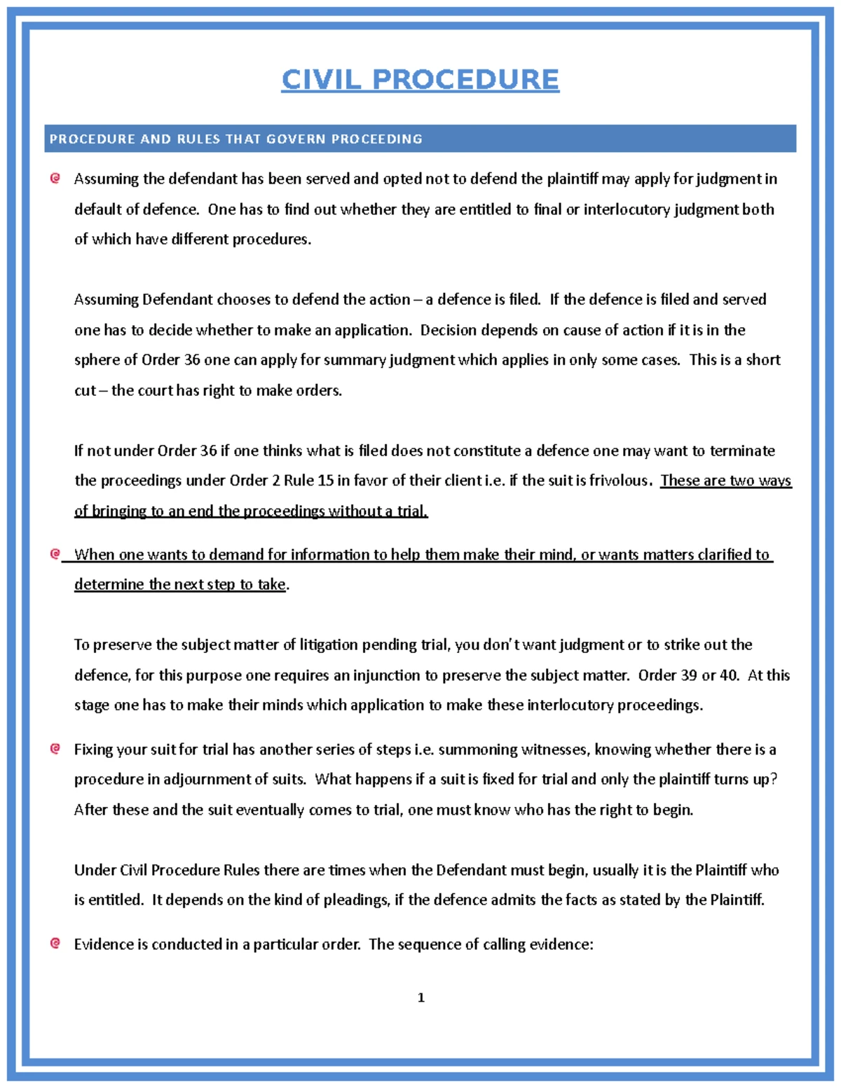 151- Civil Procedure Rules 2010 - 10th September, 2010 LEGAL NOTICE No ...