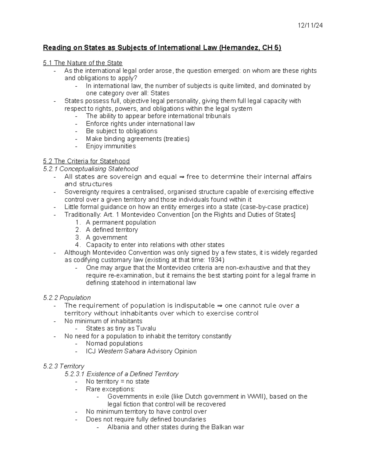 PIL 101: States as Subjects of International Law - Key Concepts ...