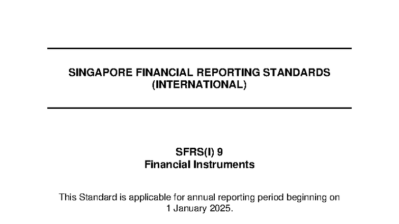 SFRS(I) 09 (2025) - SFRS - SINGAPORE FINANCIAL REPORTING STANDARDS ...