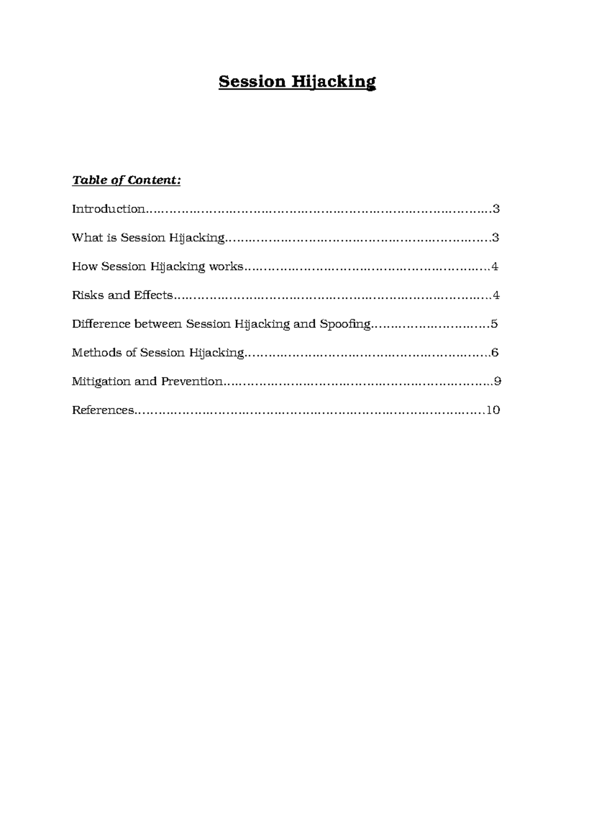 Case Study - Assignments - Session Hijacking - Studocu