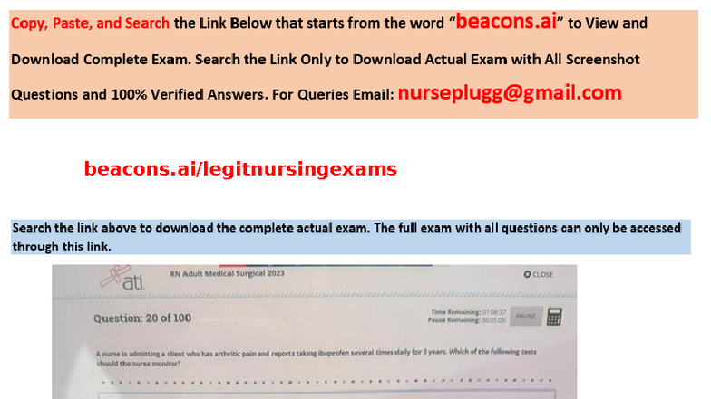 Pass ATI RN Med-Surg Proctored Exam 2025 with NGN 100 Questions ...
