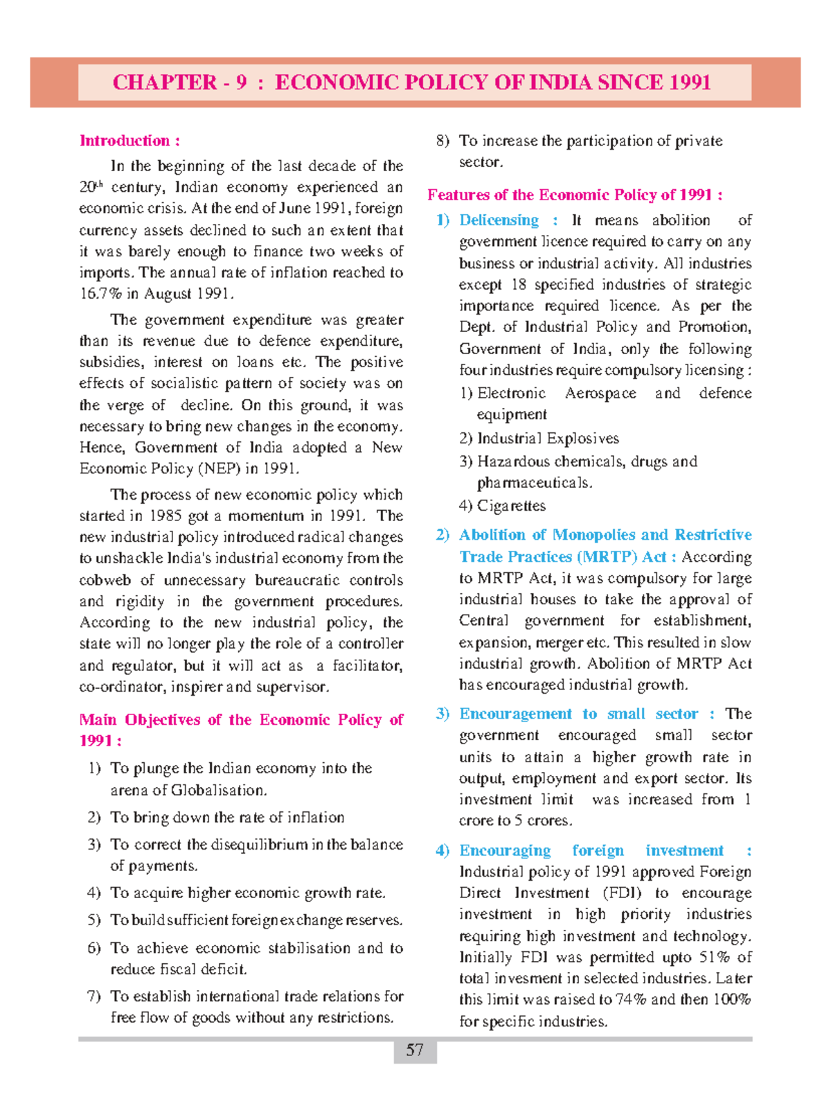 Economic Policy of India Since 1991: Key Features & Impacts - Studocu