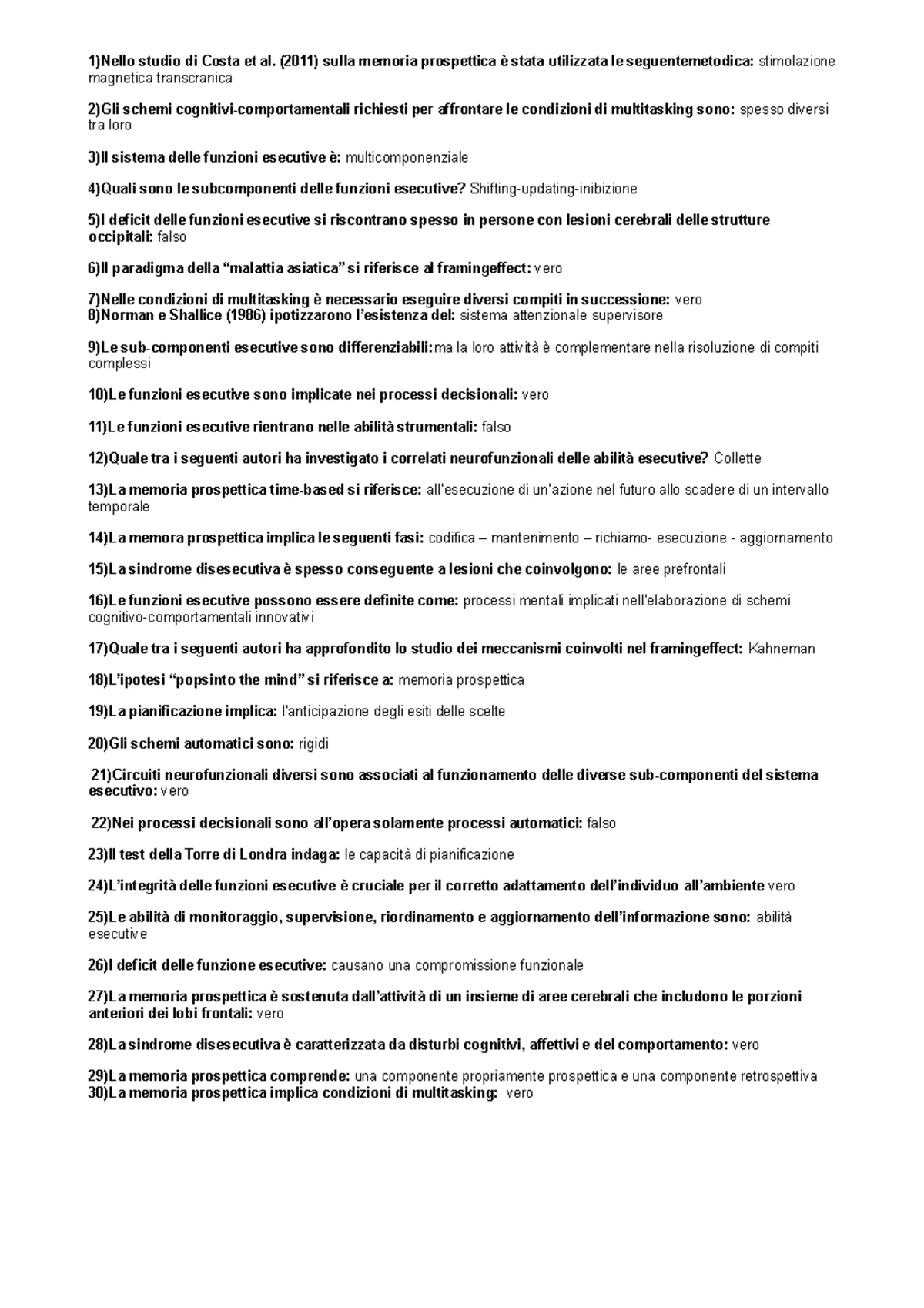 TEST- Modulo-3 - risposte giuste esercitazione 3 fine modulo - 1)Cosa s ...