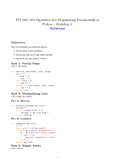 FIT1045 - Monash - Introduction to Algorithm and Python - Studocu