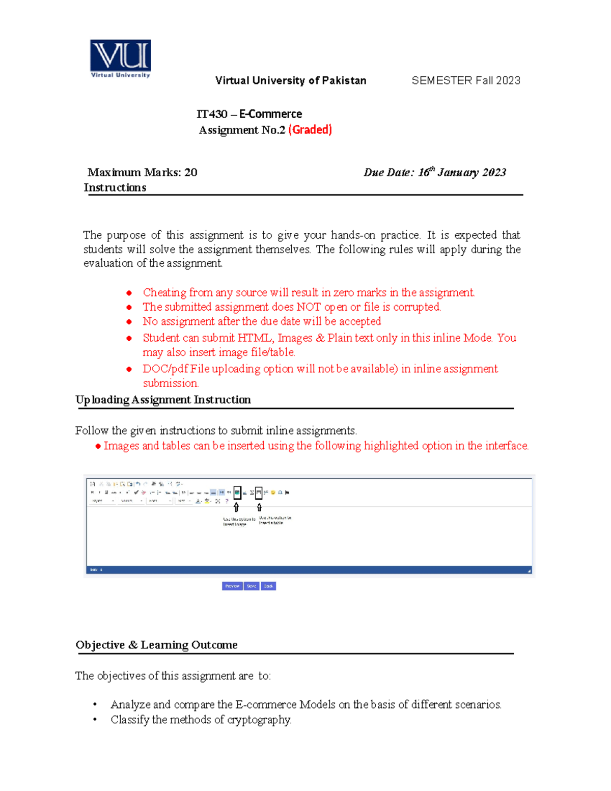 IT430 E-Commerce Assignment No. 2 Solution and Analysis - Studocu