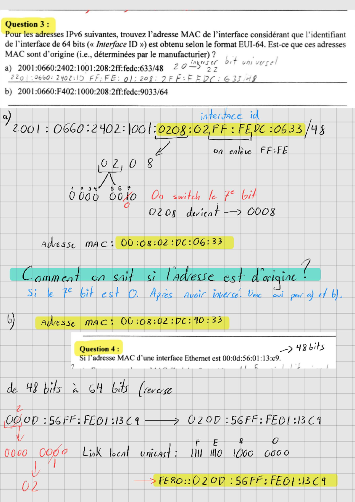 IPv6 MAC Address Calculation Using EUI-64 - Exercise 7 - Studocu