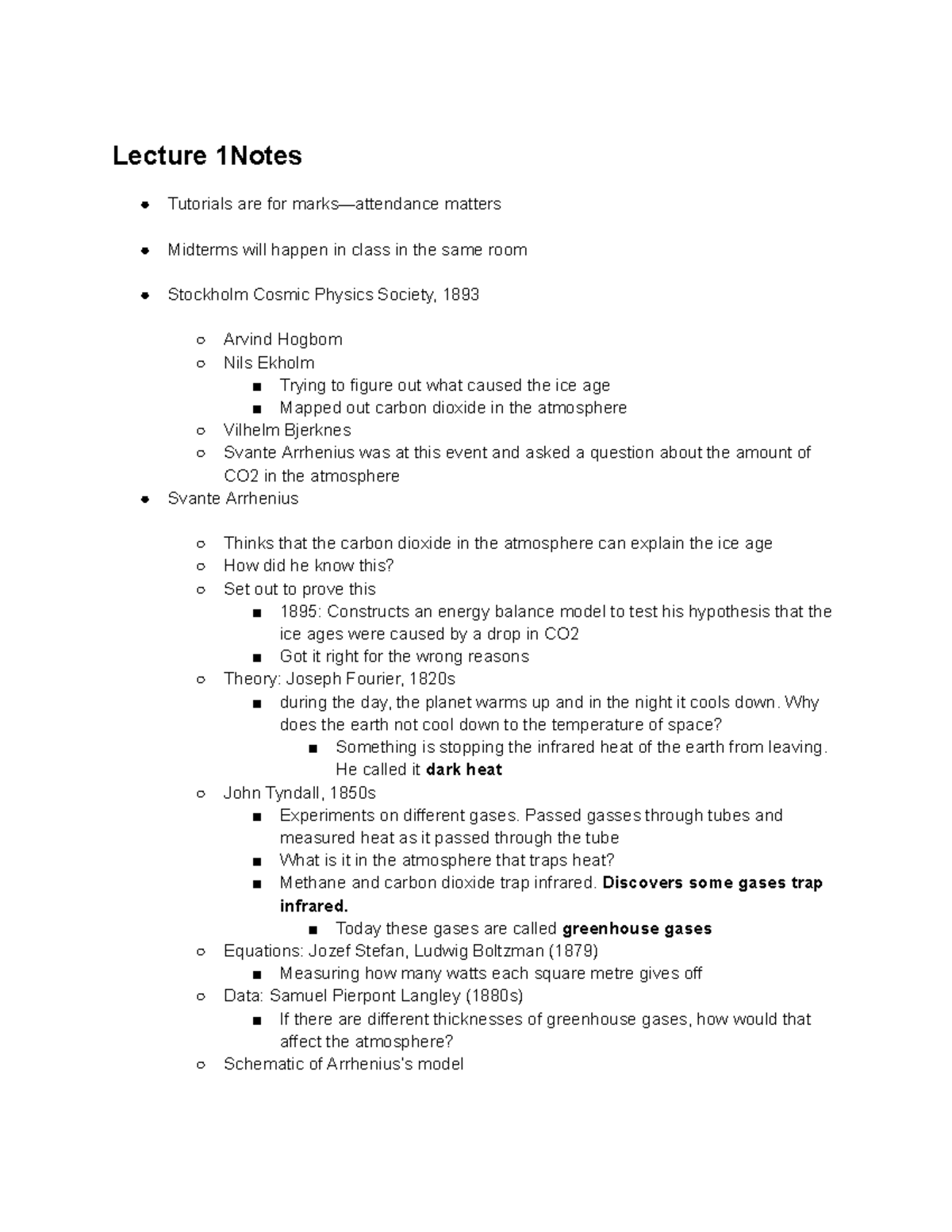 Lecture 1 Notes - Lecture 1Notes Tutorials are for marks—attendance ...