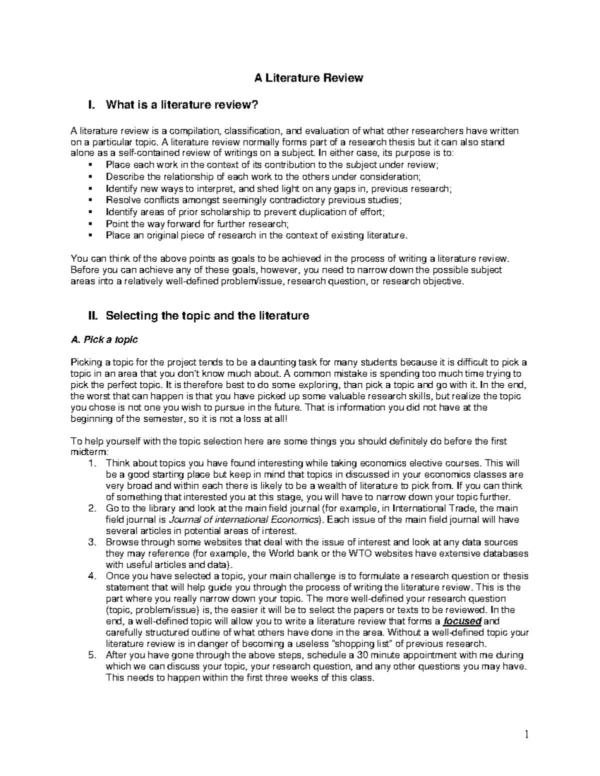 A Comprehensive Literature Review Guide - Pr2 - Studocu