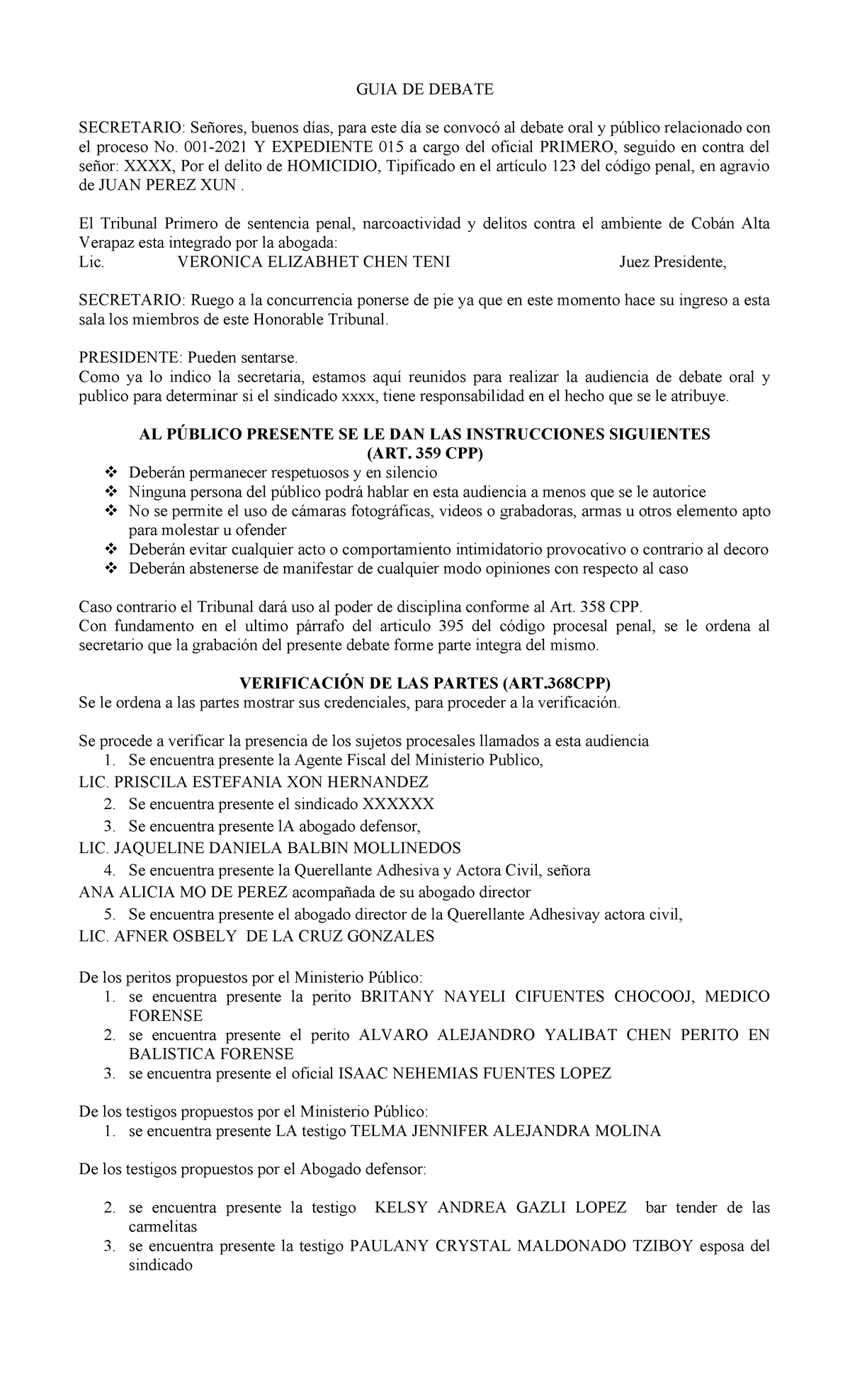534050411-Guía para la Audiencia de Debate Oral y Público - Document Preview