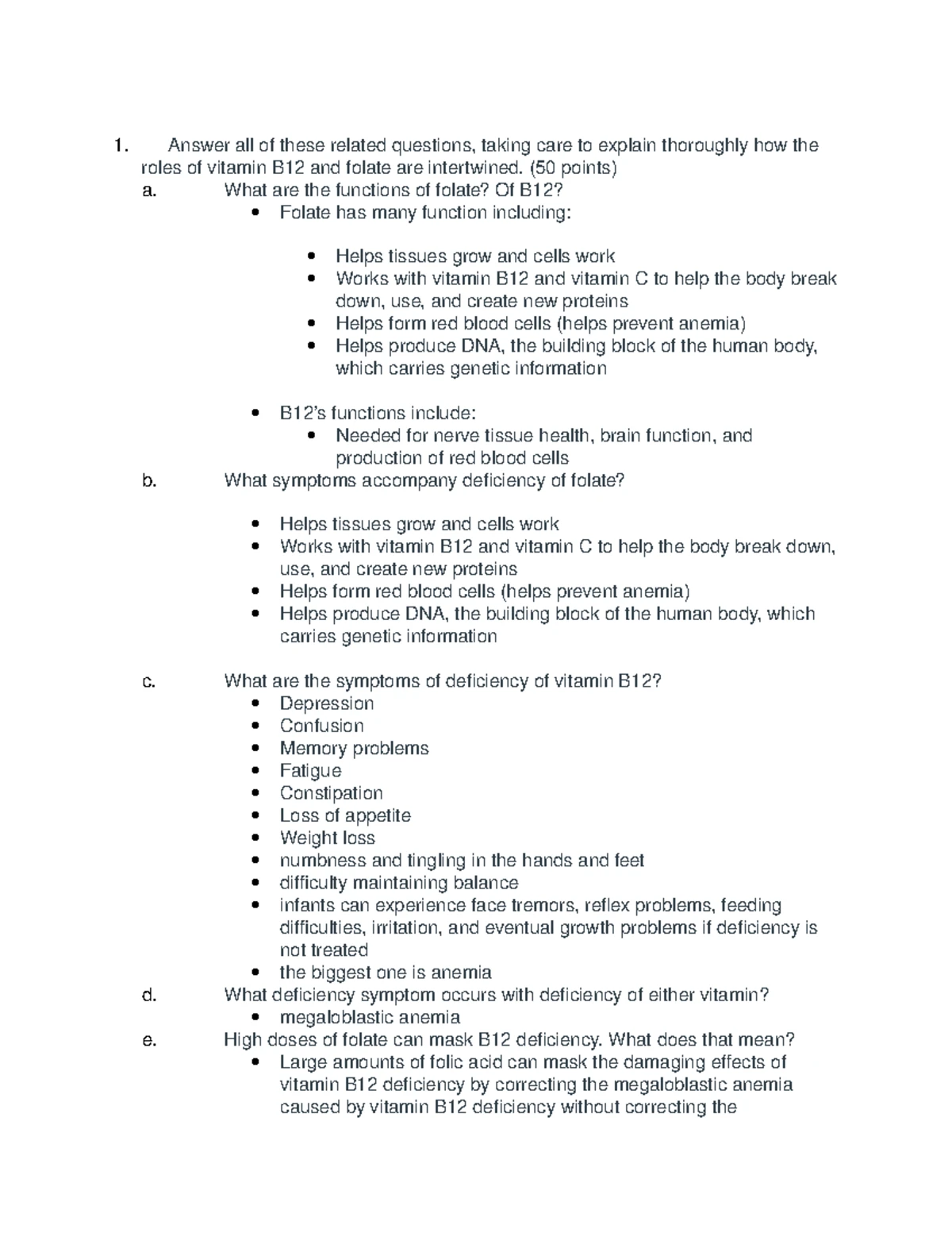 NTR 306: Fundamentals of Nutrition Midterm Study Guide - Fundamentals ...