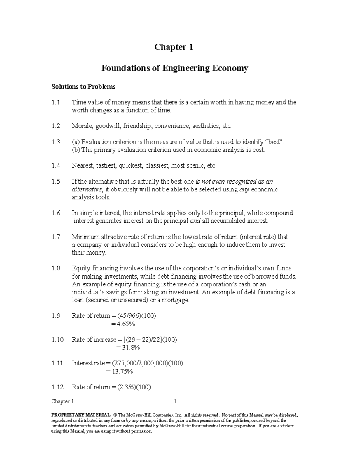 Chapter 1 Foundations of Engineering Eco - Chapter 1 Foundations of ...