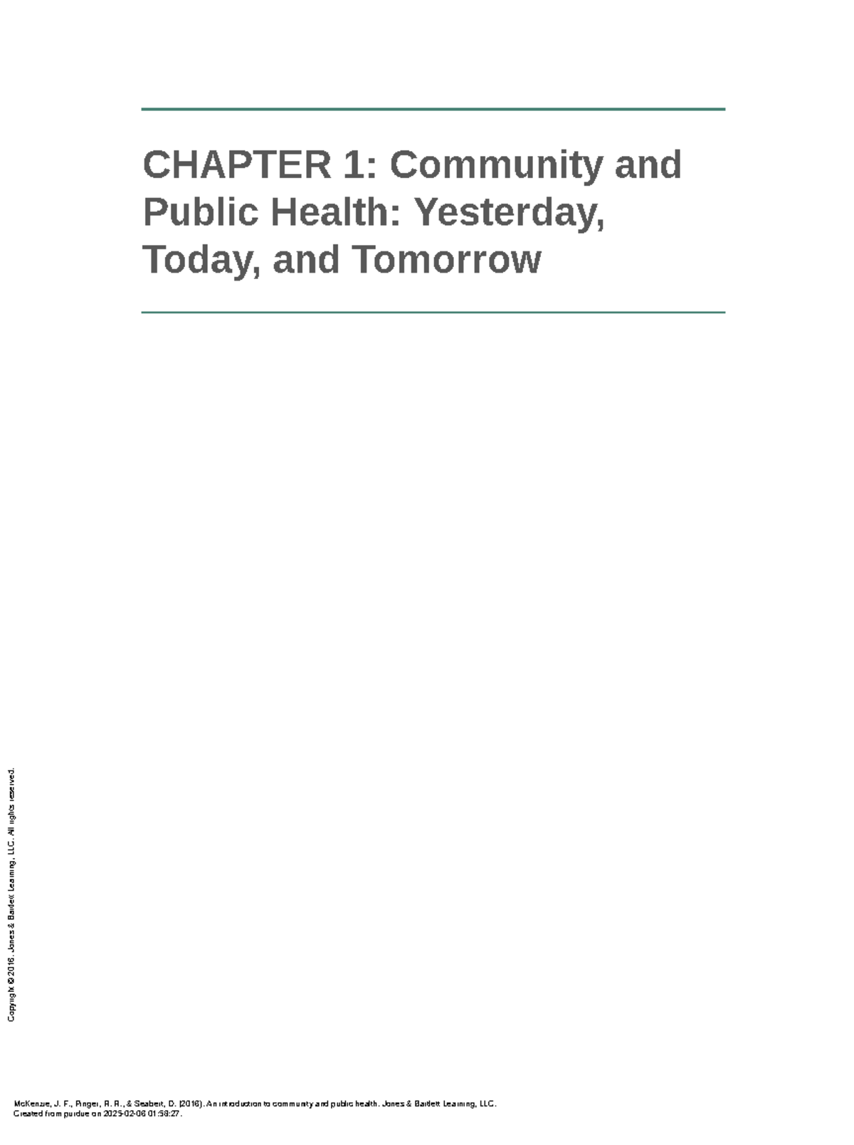 Community and Public Health: Concepts, Challenges, and Strategies for ...