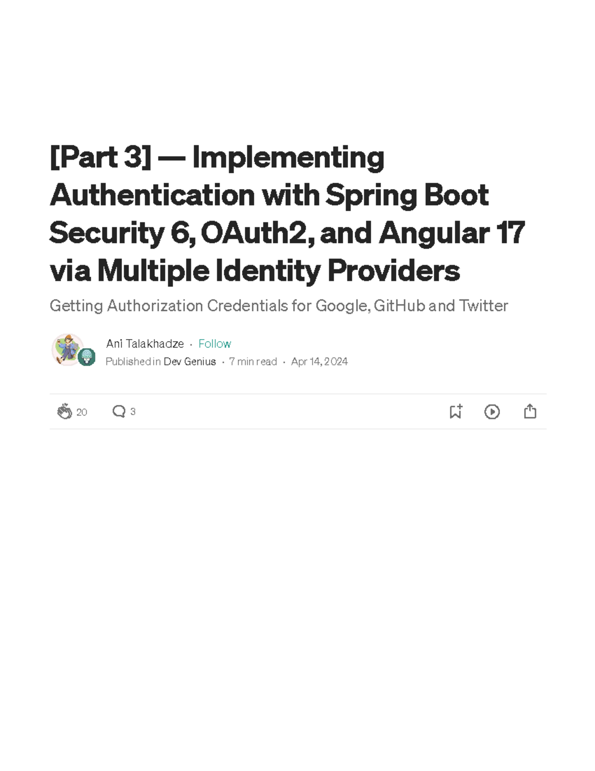 Implementing Authentication with Spring Boot Security 6, OAuth 2, and ...