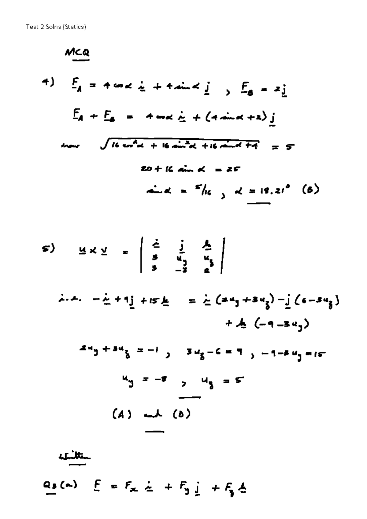 Math132 (2026) - Test 2 Solutions and Marking Guide - Studocu