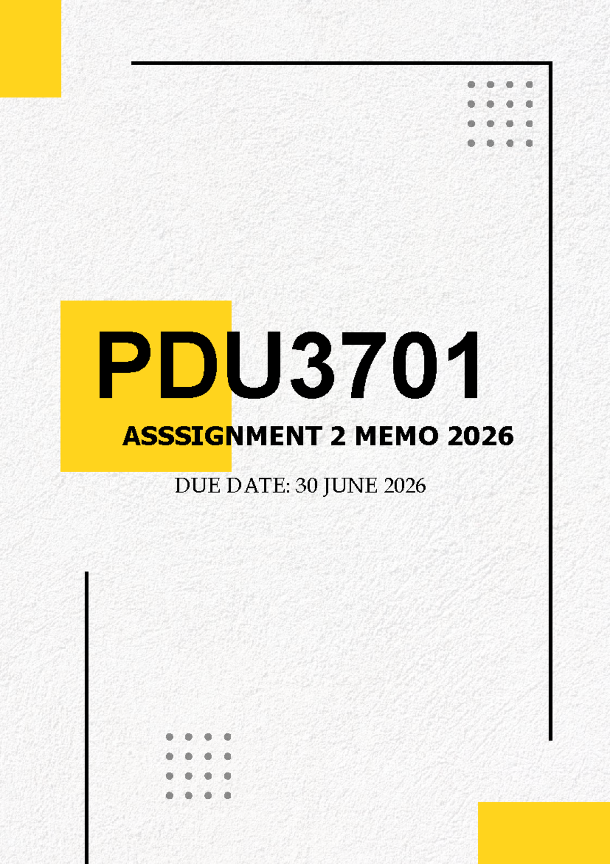 PDU3701 Assignment 2 Memo 2026: Marginalisation in African Education ...