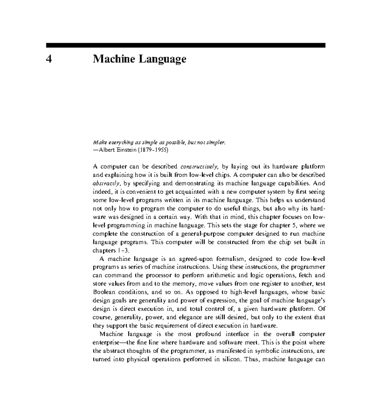 Chapter 04 - this is part of the course work. - 4 Machine Language Make ...