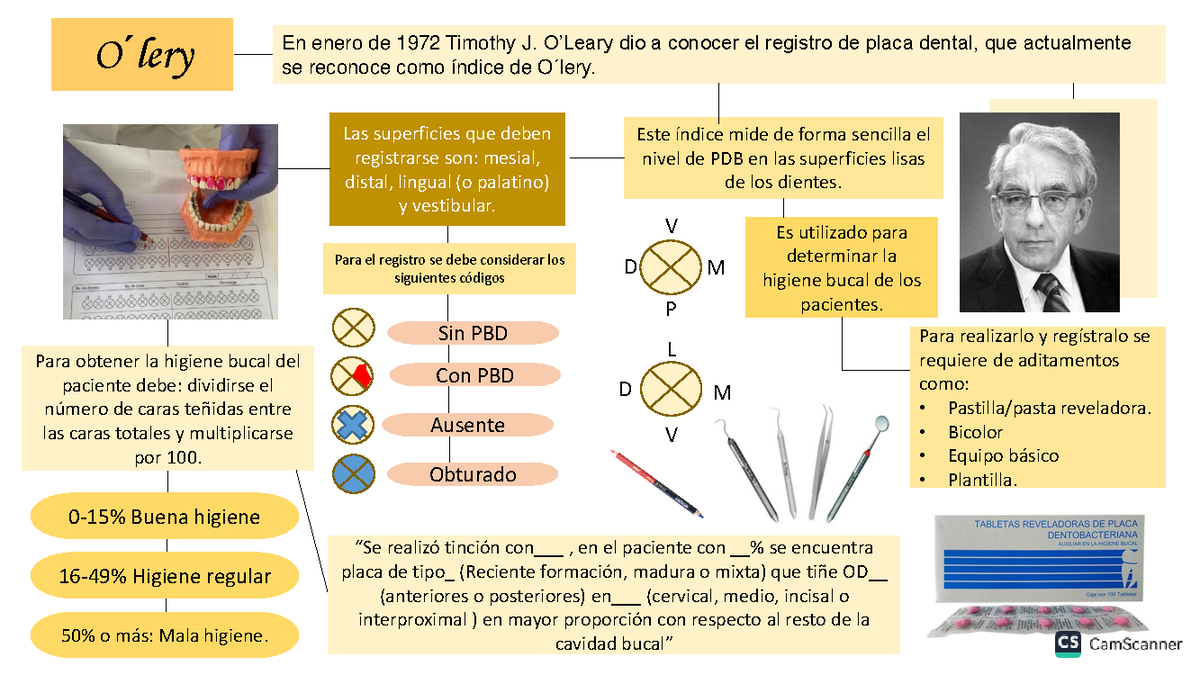 Índice de O'Leary y otros índices de higiene dental - Curso de