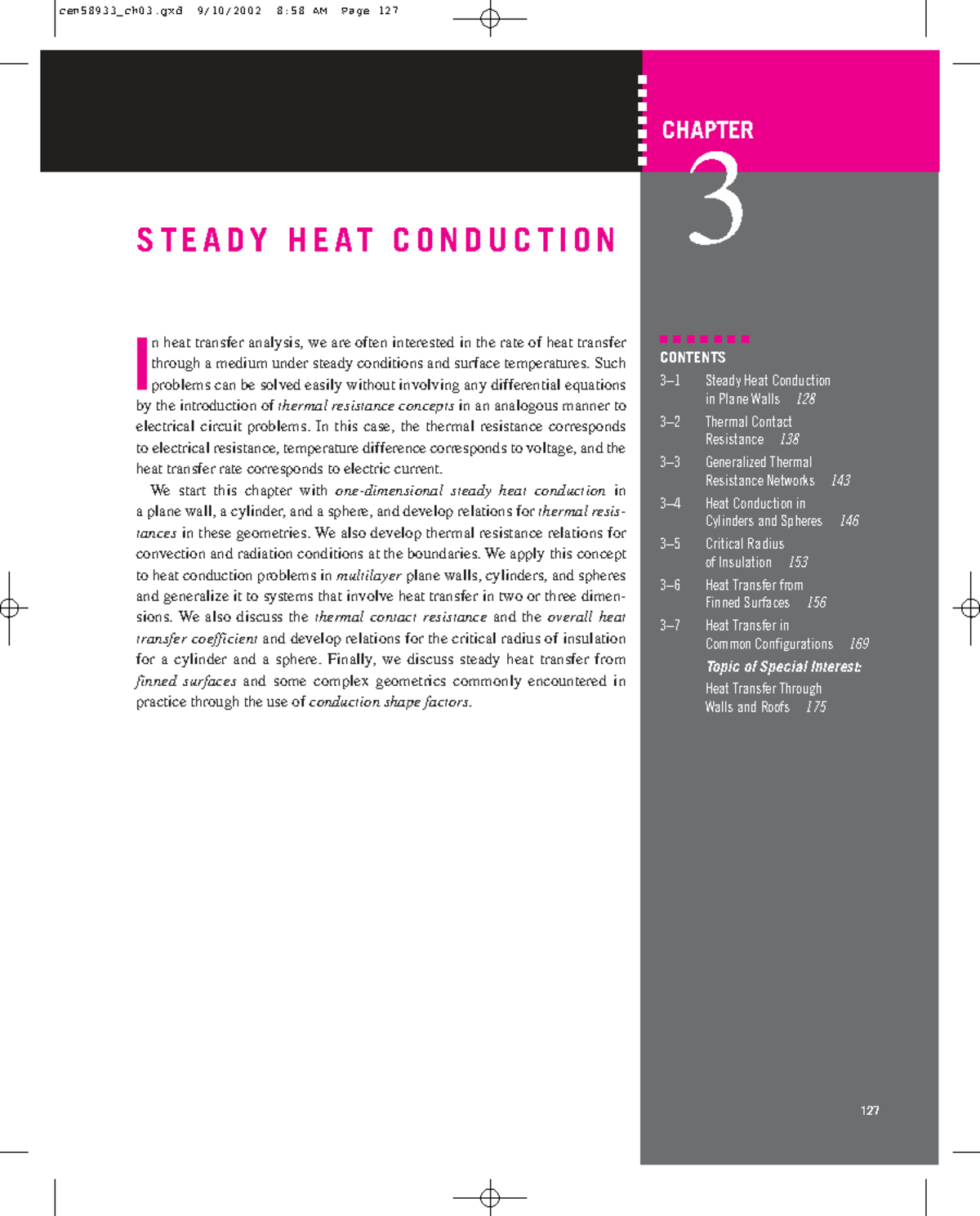 CEN58933 Chapter 3: Steady Heat Conduction and Thermal Resistance ...