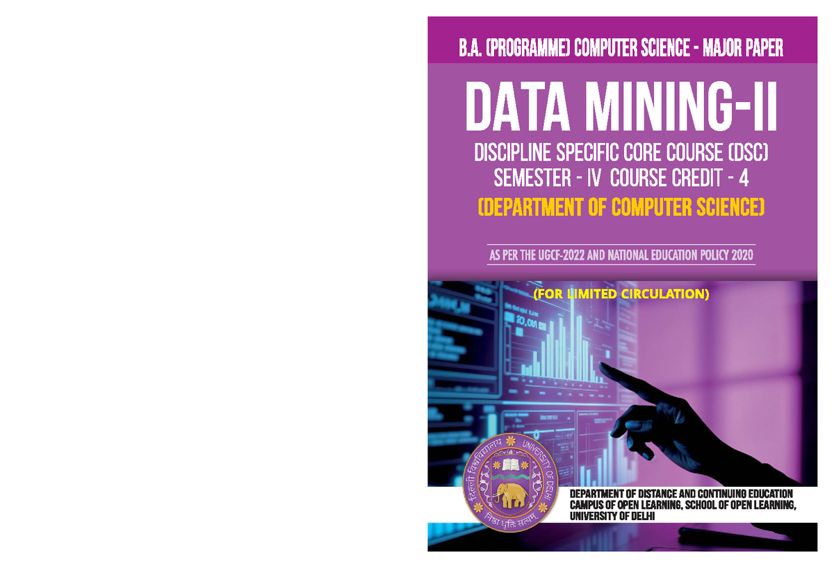 Data mining II syllabus and lesson notes for clustering methods - Studocu