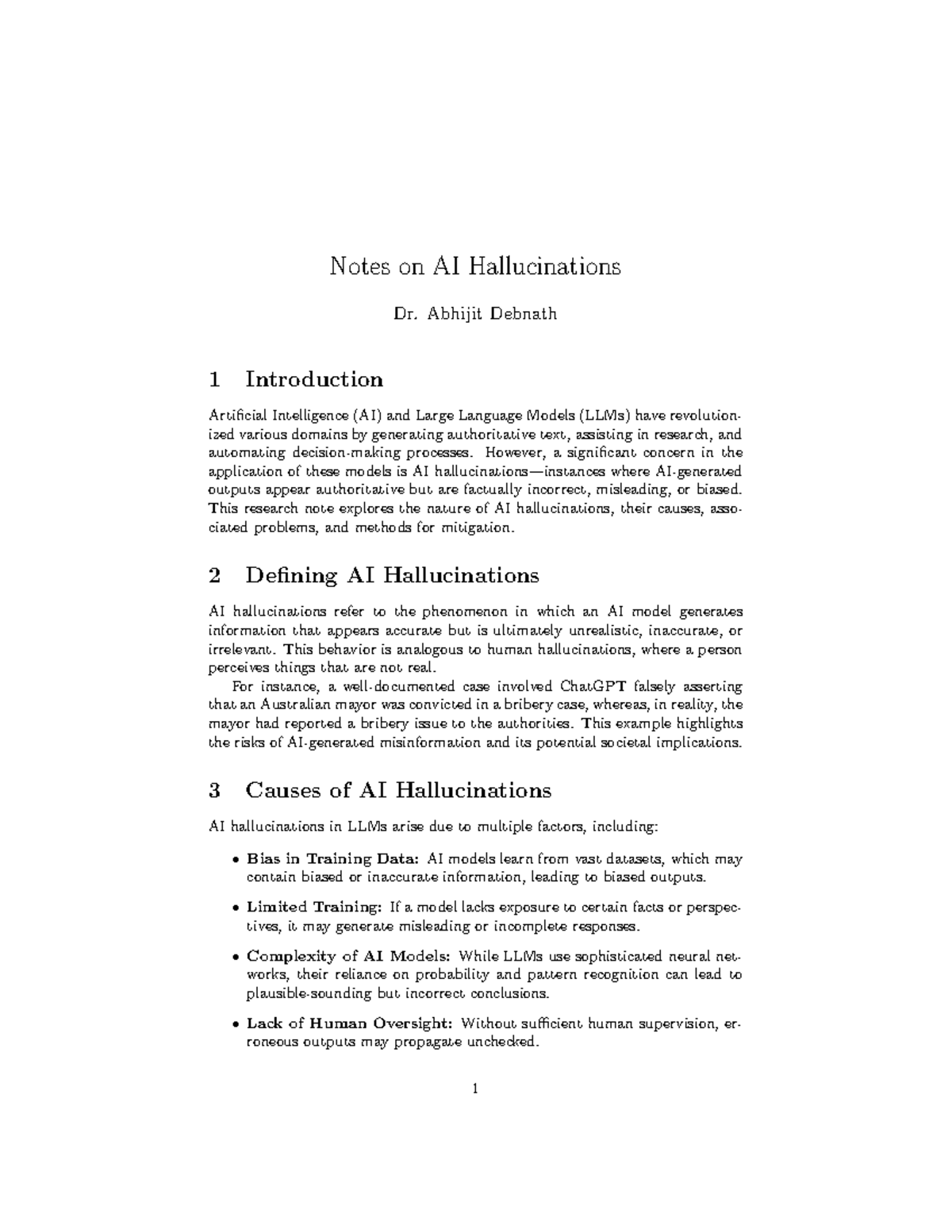 AI hallucinations: Understanding causes, problems, and mitigation ...