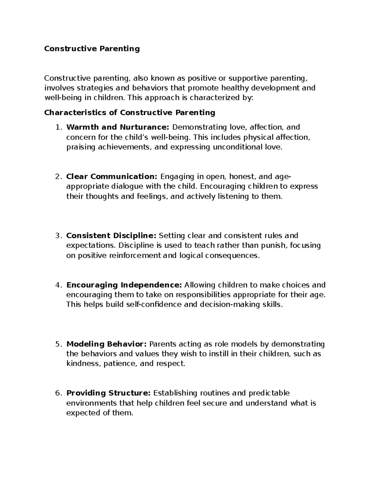 Constructive vs Dispute Parenting: Impact on Child Development and ...