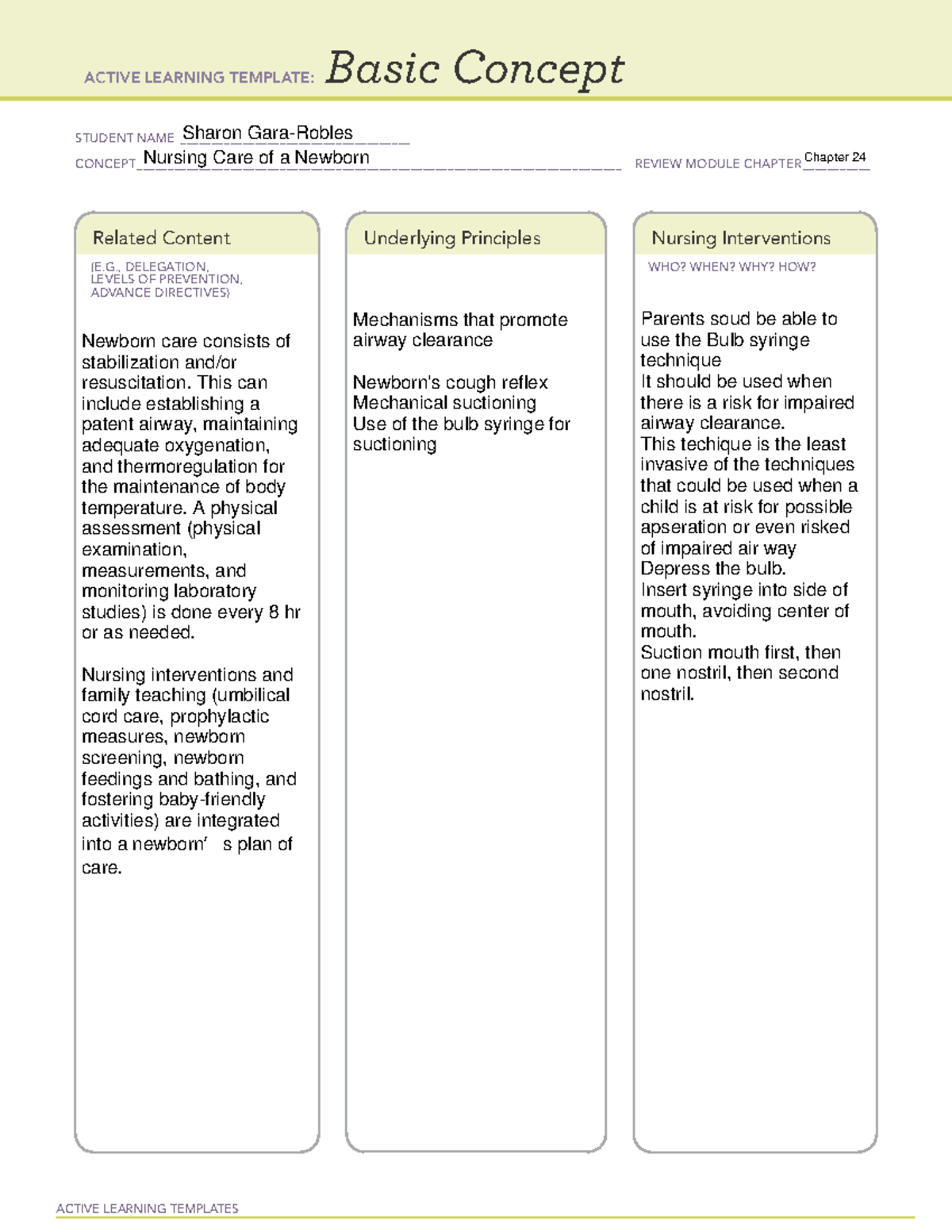 Basic Concept Template for OB 1: Active Learning Guide - Studocu