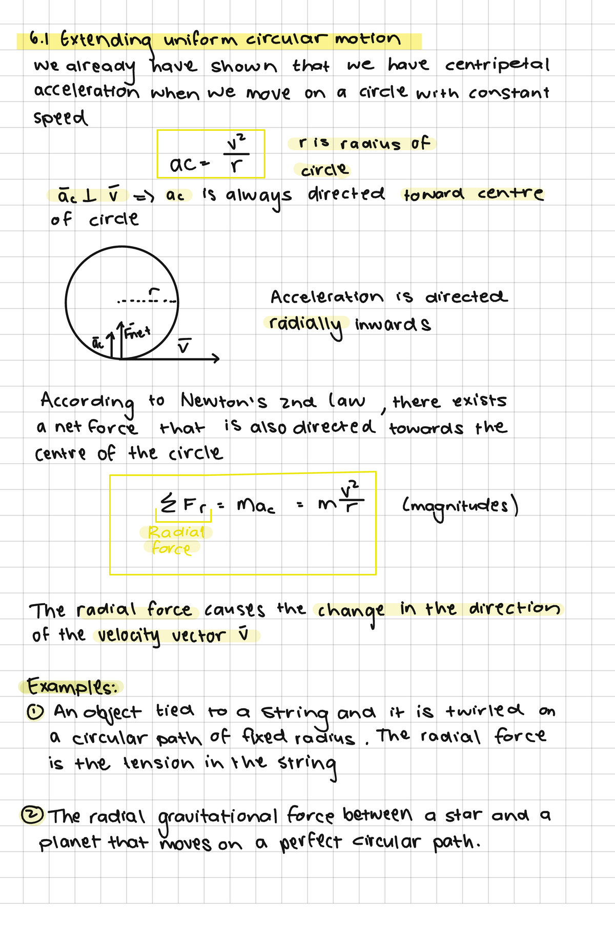 Chapter 6: Circular Motion and Centripetal Acceleration - Studocu