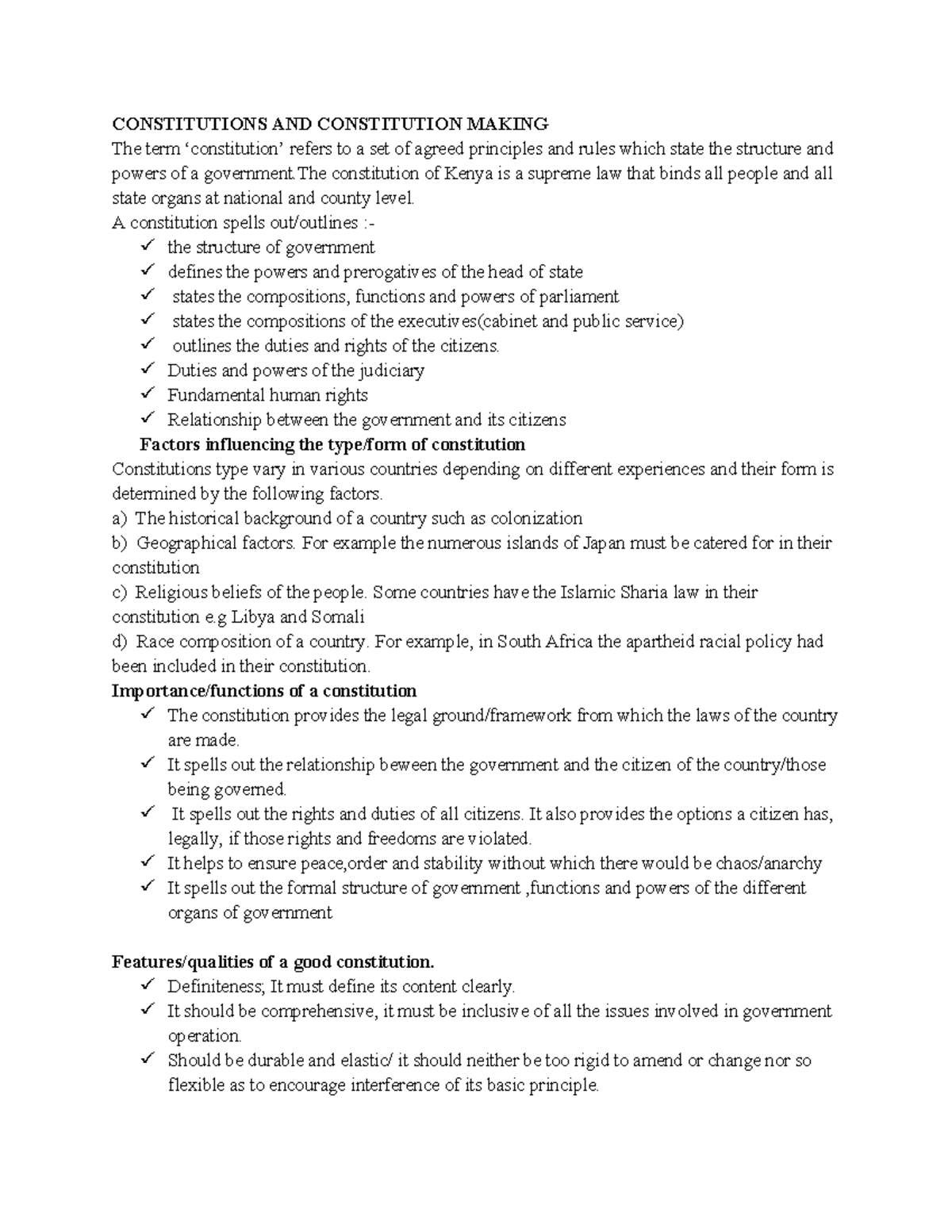 Constitutions and Constitution Making in Kenya: A Comprehensive ...