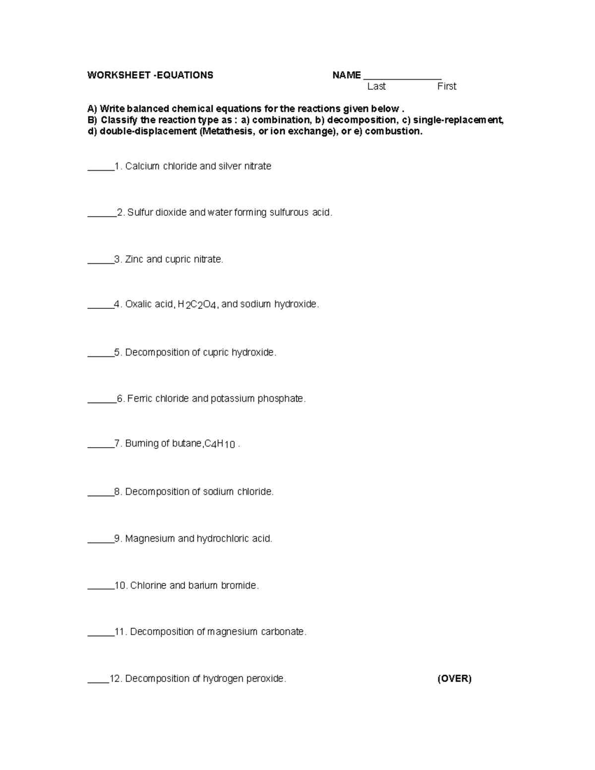 Types Of Crystalline Solids Worksheet
