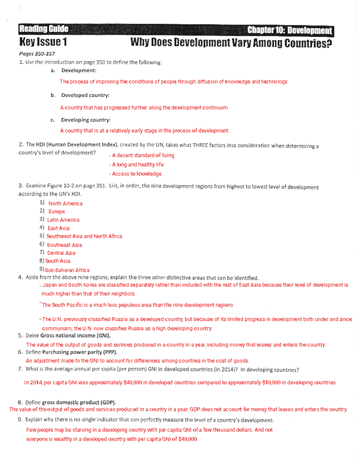 Kami Export - Chapter 10 & 11 Study Guide Notes - Studocu