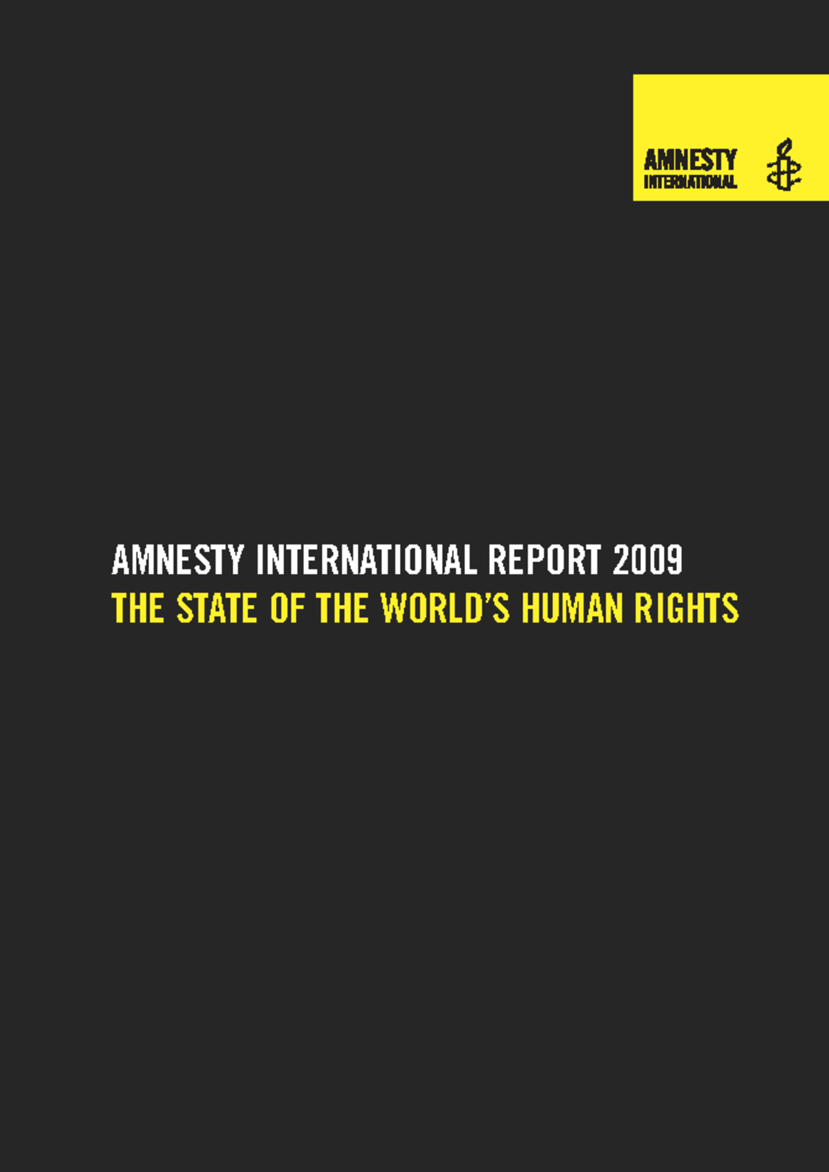 Amnesty International Report 2009: Human Rights Crisis Overview - Studocu