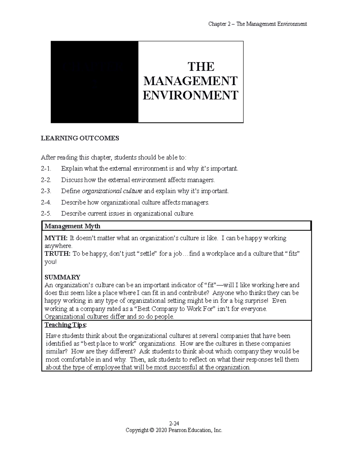 Robbins MGMT 101 Chapter 1: Understanding Managers and Management - Studocu