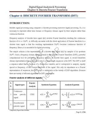 **Title: DSP 101: Comprehensive Notes on Digital Signal Processing (DSP ...