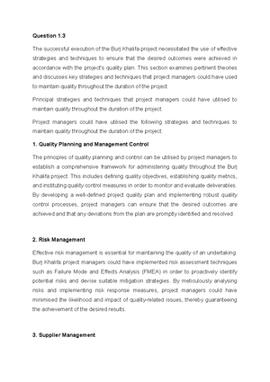 Project Management - Practice Test 1 (Section B) Suggested Solutions ...