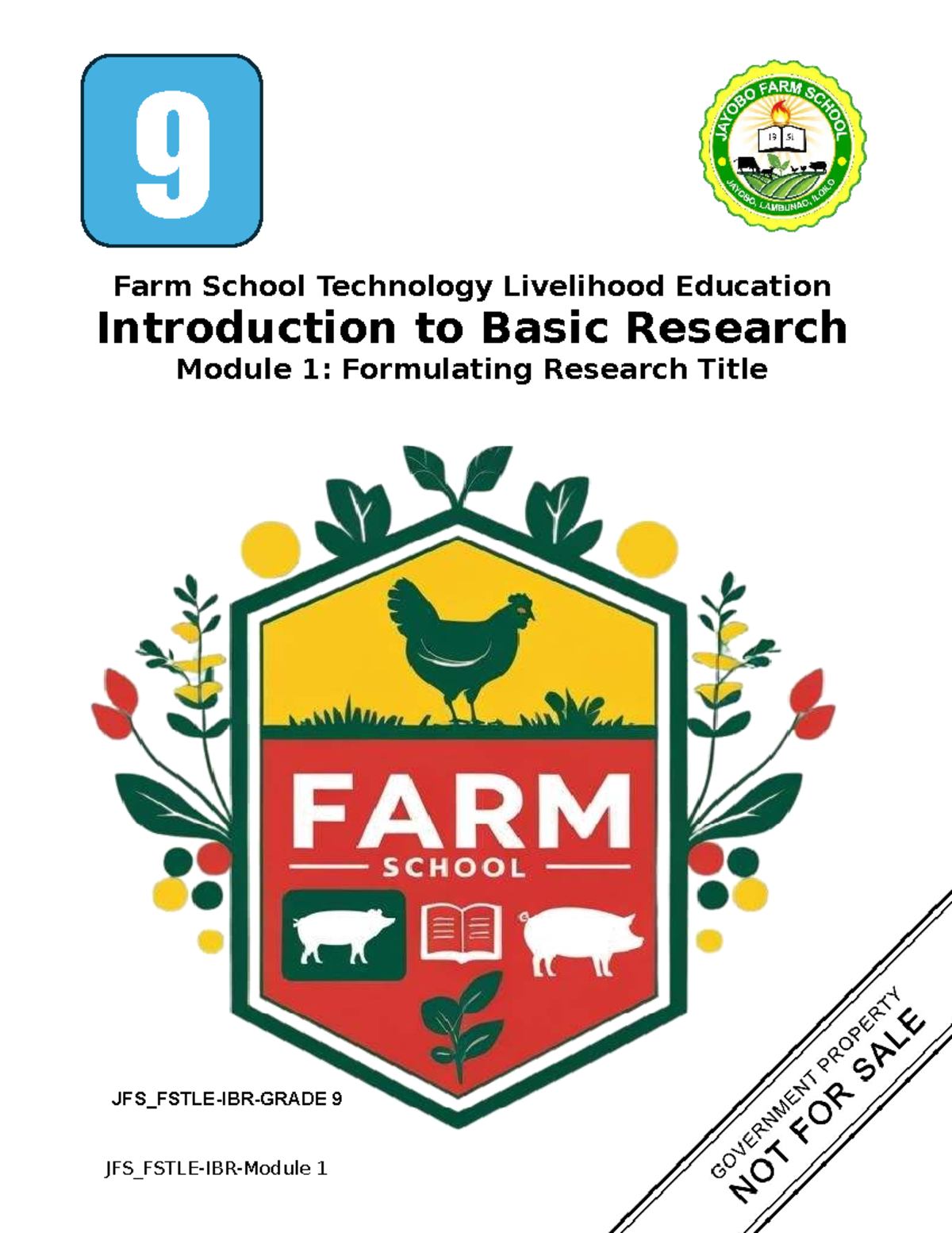 Grade 9 Livelihood Education: Module 1 - Formulating Research Titles ...