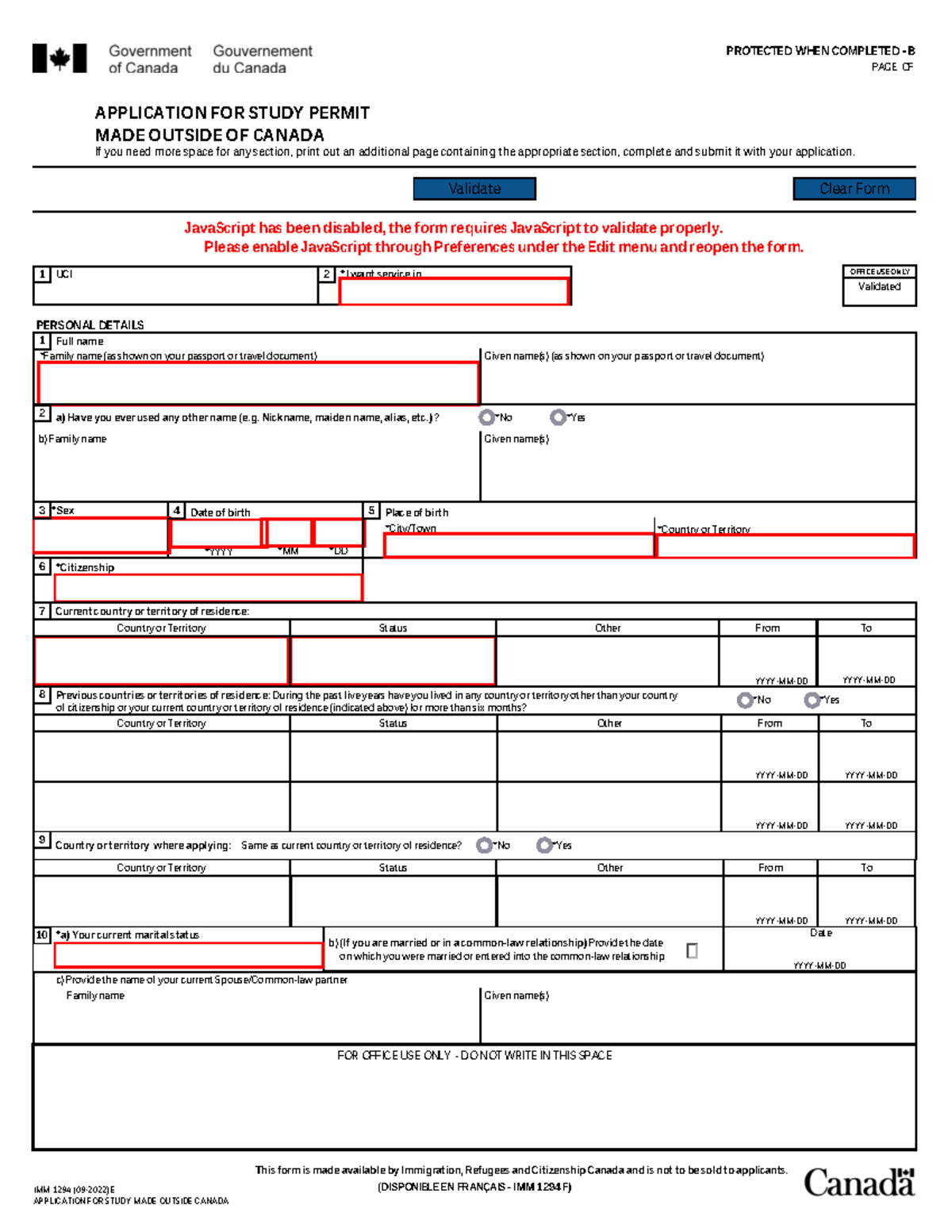 IRCC - Application for Study Permit: Key Reporting Fundamentals - Studocu