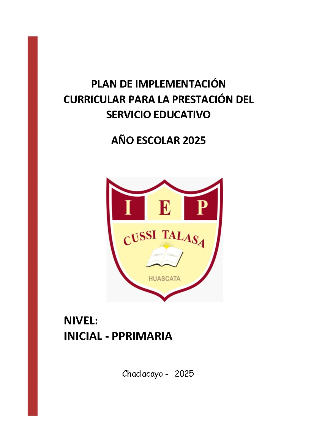 Normas de Convivencia Institucionales CUSSI Talasa 2025 - Studocu