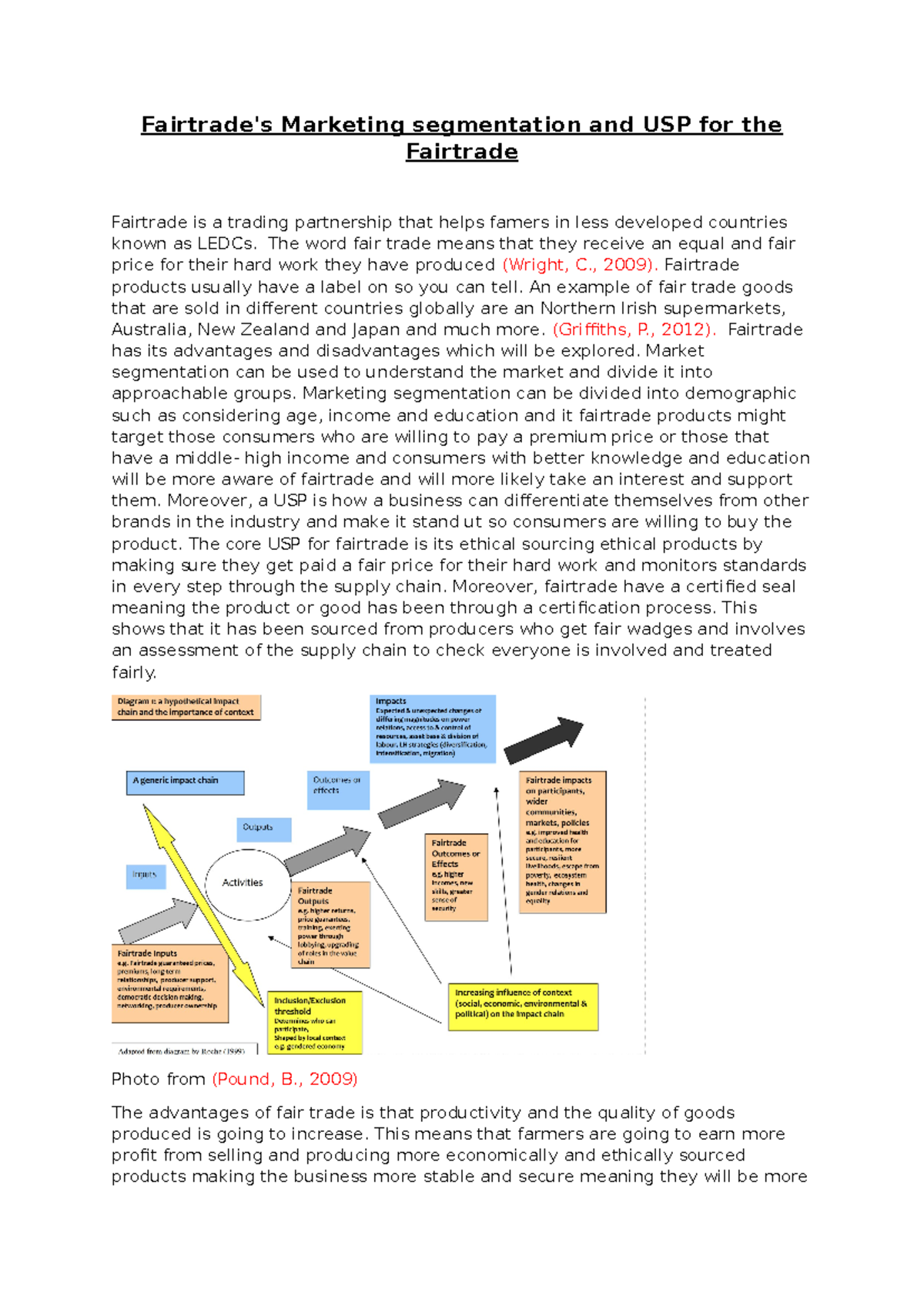 Fairtrade Marketing: Segmentation & USP Analysis (HW 1000 Words) - Studocu