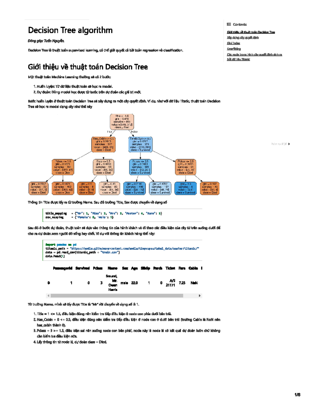 Decision Tree - 342 - Contents Decision Tree algorithm Giói thiêu ve ...